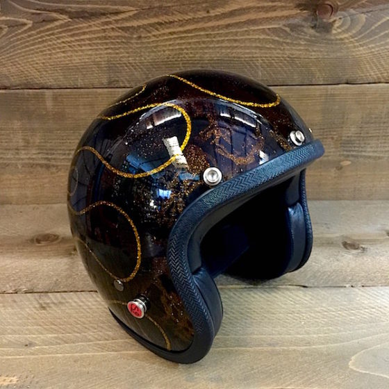 Skulls & Flames Black and Gold