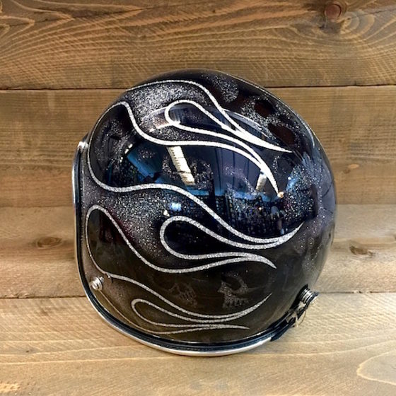 Skulls Black & Flames Silver
