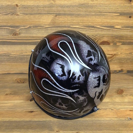 Skulls & Flames 2014 Silver and Orange