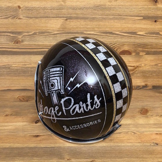 Vintage Parts Black with Gold Line