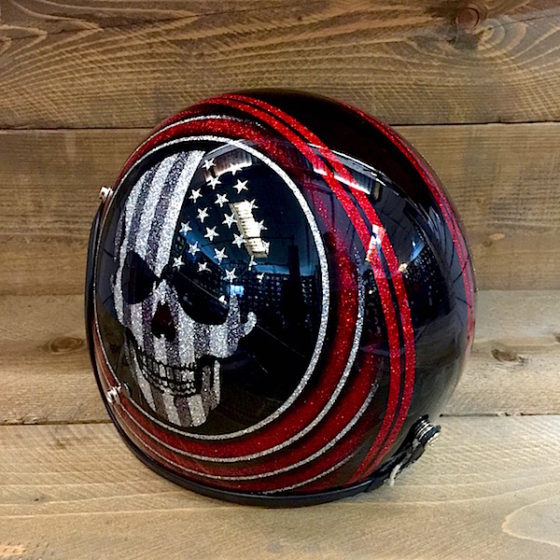 Skulls USA & Circles Red