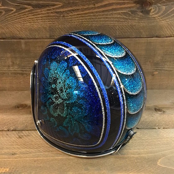 Blue Lace & Solid Black