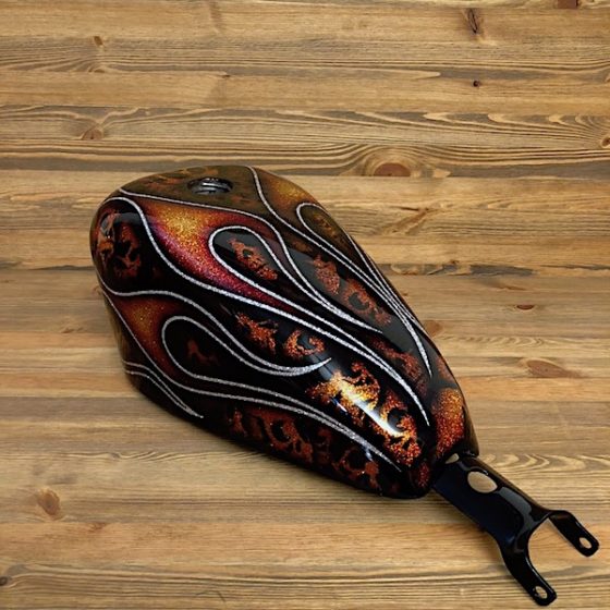 Skulls & Flames Orange