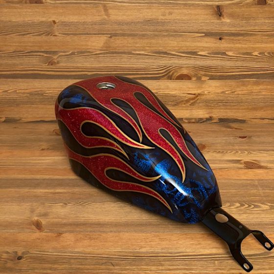 Skulls & Flames Red and Blue