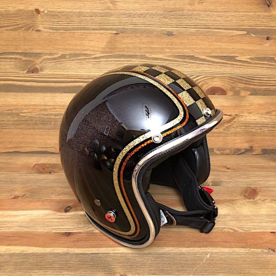Checkered Black and Light gold