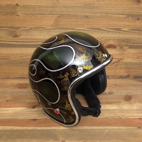 Skulls & Flames 2015 Gold and Acid Green