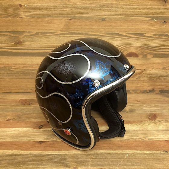 Skulls & Flames 2015 Dark Blue and Silver