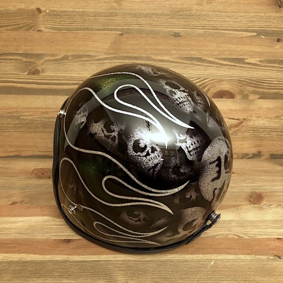 Skulls & Flames 2014 Silver and Green