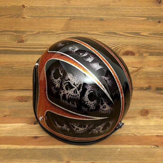 Scallops & Skulls Custom Orange and Silver