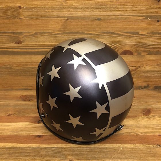 Usa Flag Black and Aluminum