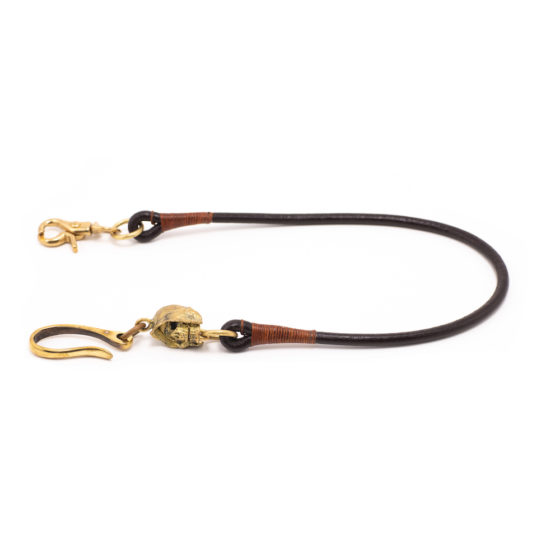 Corda Marrone Scuro Portafoglio con Accessorio