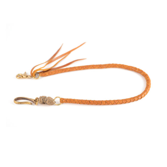 Treccia Senape Portafoglio con Accessorio
