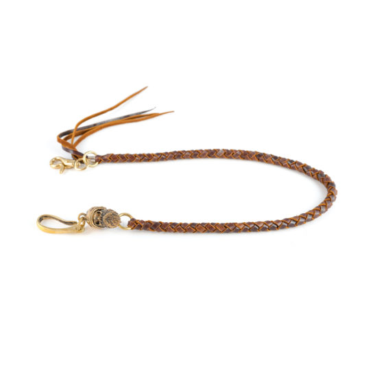 Treccia Marrone Portafoglio con Accessorio
