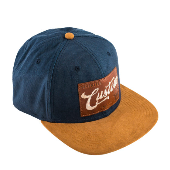 Cap 70's Snap6 Blue & Camel