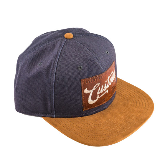 Cap 70's Snap6 Grey & Camel
