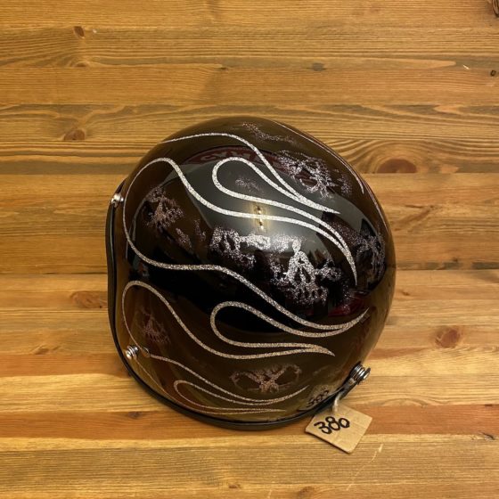 Skulls & Flames Solid Black and Silver