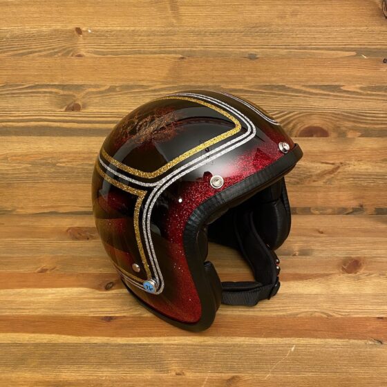 Kustom Lace & Lines, Red & Gold