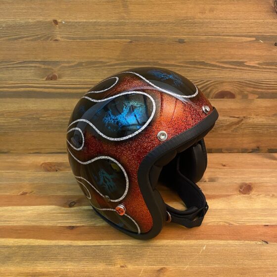 Skulls & Flames 2014 Orange and Teal