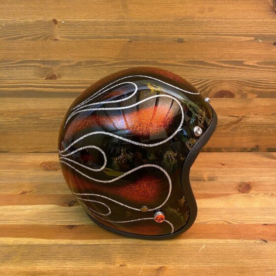 Skulls & Flames 2015 Dark Green and Orange