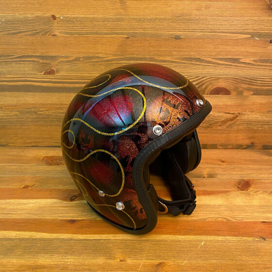 Skulls & Flames 2015 Dark Orange and Red
