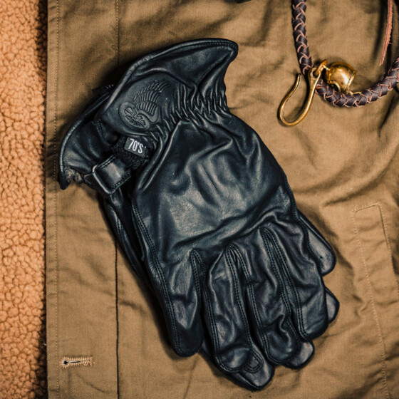 Guanti moto in pelle Gentleman Black
