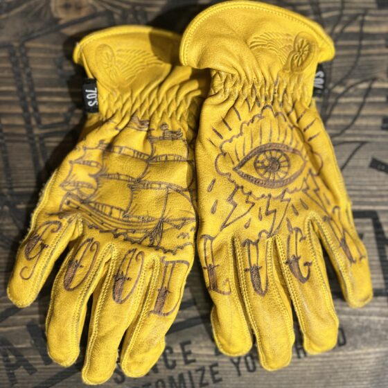 Good Luck #2- Guanti Customized in pelle