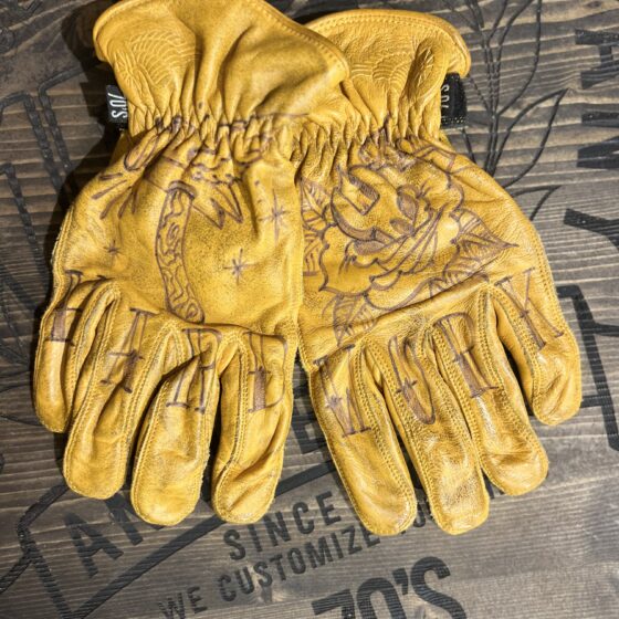 Hard Work - Guanti Customized in pelle