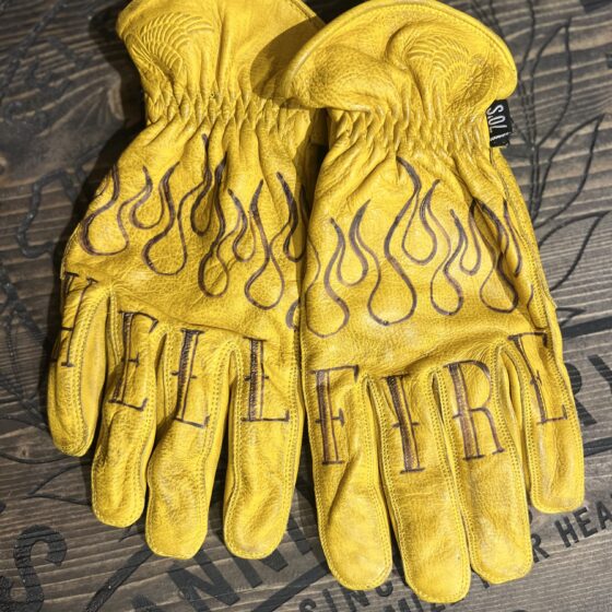 Hell Fire - Guanti Customized in pelle
