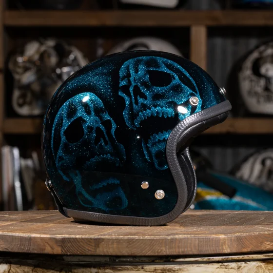 Big Skulls Ocean Blue