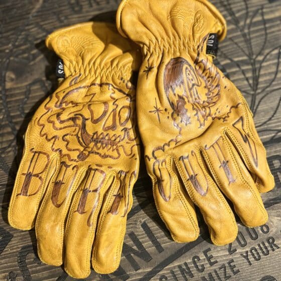 Burn Out - Guanti Customized in pelle