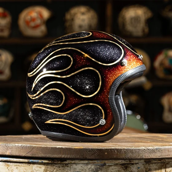 Flames 2014 Real Flames & Gold Pinstriping