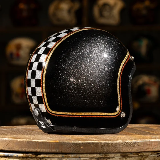 Checkered Black & Silver