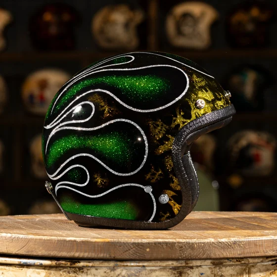 Skulls & Flames 2015 Gold & Acid Green